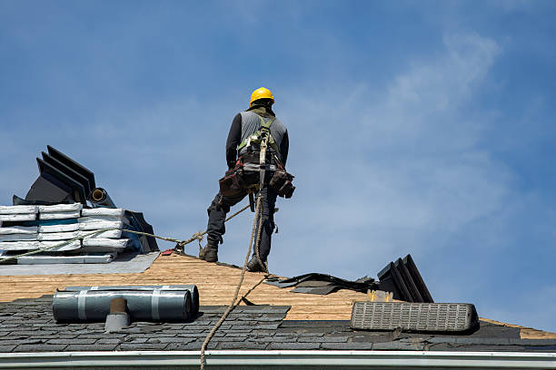 Professional Roof Replacement technician working in Coalport, PA